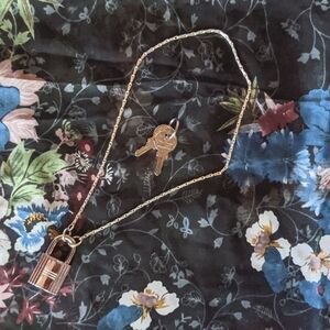 Hermes padlock necklace